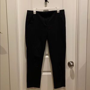 Cropped Black Dress Pants - Cotton